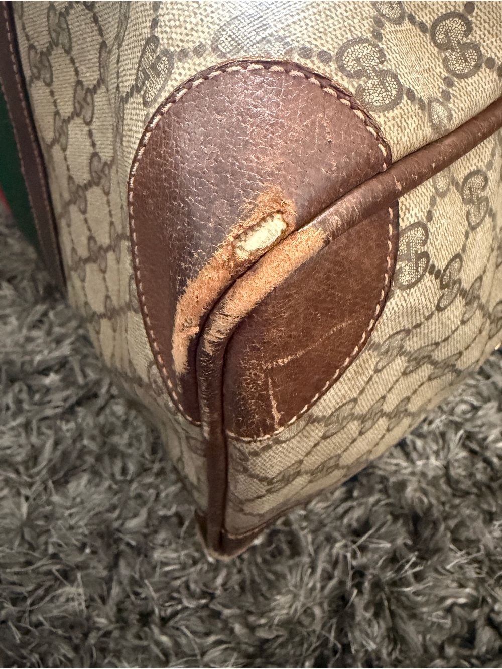 Vintage Gucci Duffel Travel Bag - Picture 6 of 16